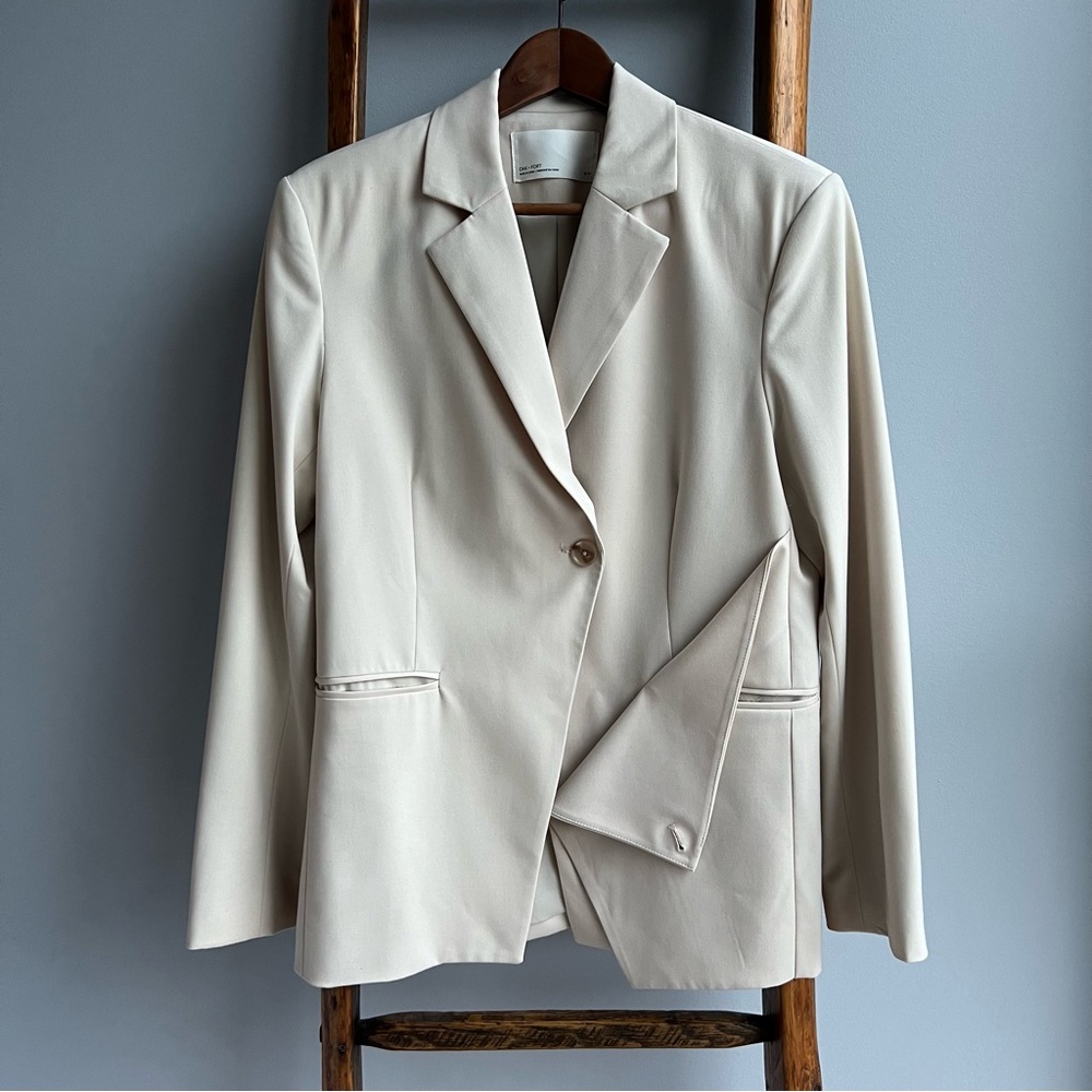 OAK + FORT Cream Blazer